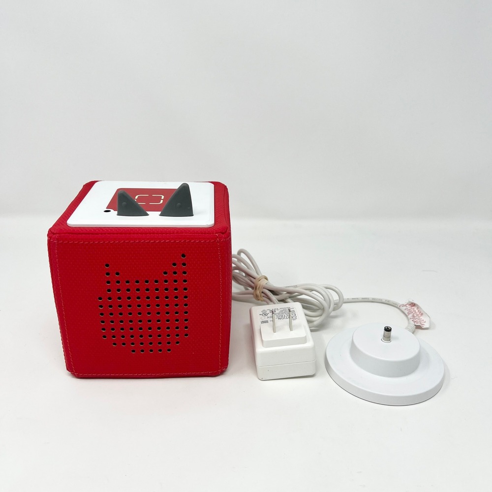 Tonies Toniebox Speaker Starter Set Red w/ Charger Story Speaker Working